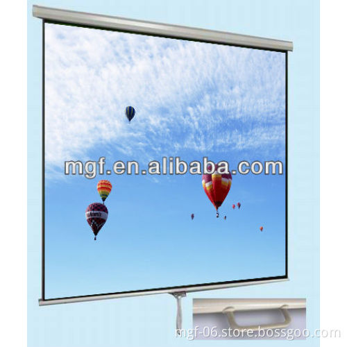 70'' Manual Wall mount projector Screen with self-locking device